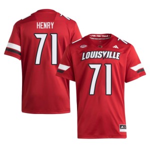 Men Cason Henry Red The Cards Embroidery #71 College Football Jersey 606224-131