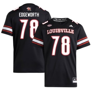 Mens College Football Black Stitched Charlie Edgeworth #78 Cardinals Jerseys 944131-843