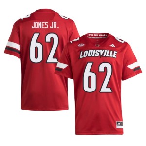 Men's Limited College Football #62 Chris Jones Jr. Red University of Louisville Jerseys 778070-802
