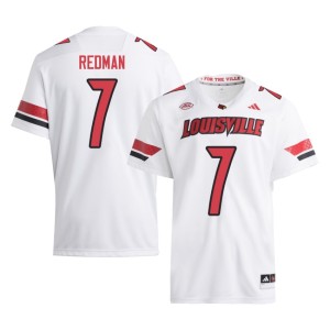 Mens Card Nation White University #7 College Football Chris Redman Jersey 444534-925