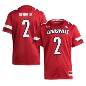 Men College Football Red #2 Cardiac Cards Demeco Kennedy Replica Jersey 474008-217