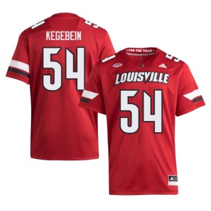 Mens 2026-27 Red College Football The Cards #54 Drew Kegebein Jerseys 414641-328