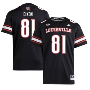 Men Jakob Dixon Game Black #81 College Football Card Nation Jersey 708942-715