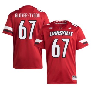 Men College Football Cardinals Red James Glover-Tyson Limited #67 Jersey 971892-756