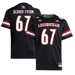 Mens UofL High School Black James Glover-Tyson #67 College Football Jerseys 751802-929