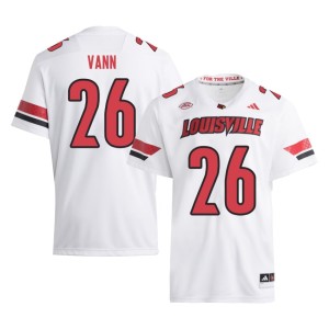 Men's White Cards Player Jordan Vann College Football #26 Jerseys 412368-191