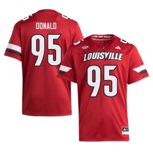Men #95 Game Red UL Cardinals Joshua Donald College Football Jersey 798613-359