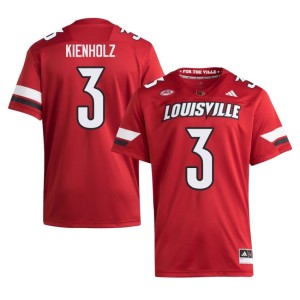 Men's #3 College Football Red Lincoln Kienholz 2026 Cards Jerseys 850967-173