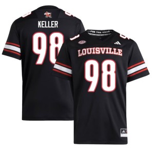 Mens High School College Football Louisville Black #98 Nick Keller Jerseys 677073-451