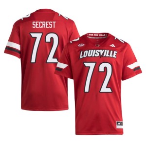 Men College Football The Cards #72 Red Sam Secrest 2026 Jersey 523245-571