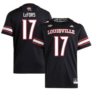 Men Black Stefan LeFors Cards Player #17 College Football Jerseys 558118-613