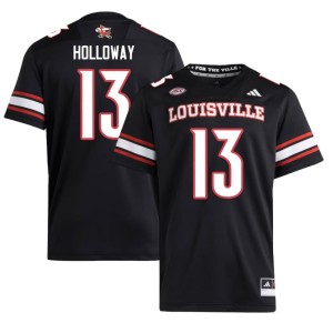 Mens Tayon Holloway Black Cardiac Cards College Football #13 Replica Jersey 969107-696