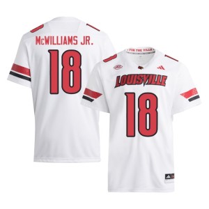 Mens White College Football Terrence McWilliams Jr. Cardinal Nation #18 High School Jersey 893479-417