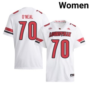 Women's College Football Cardinals White University #70 Anwar O'neal Jerseys 262210-524