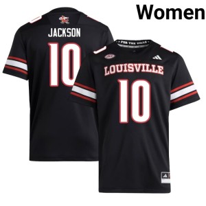 Women's College Football Arnold Jackson High School Black Cardinals #10 Jersey 581211-121