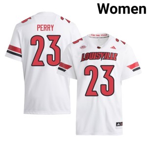 Womens Benjamin Perry Cards University College Football White #23 Jersey 502496-695