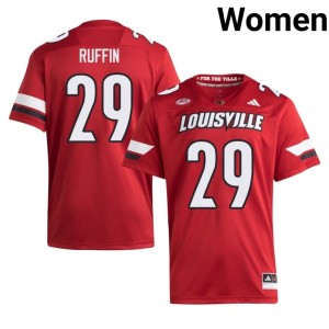 Women Louisville College Football Red High School Blake Ruffin #29 Jersey 936776-262
