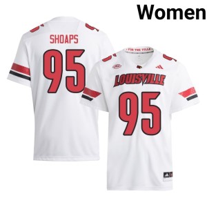 Womens 2026-27 #95 White College Football Card Nation Bode Shoaps Jerseys 670686-740