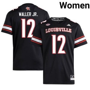Womens #12 DJ Waller Jr. Player Card Nation Black College Football Jersey 937320-706