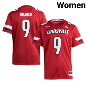 Womens The Cards Red Replica #9 Deion Branch College Football Jersey 618316-605