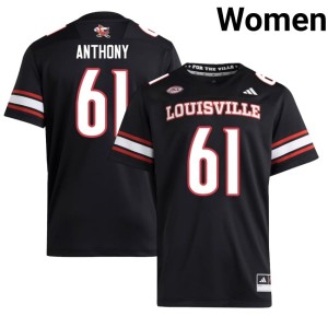 Women's Gradey Anthony #61 Black Game College Football Cardinal Nation Jerseys 884213-988