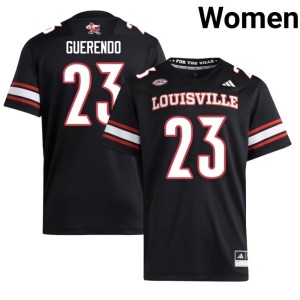 Women College Football #23 Replica Black Isaac Guerendo Cards Jerseys 346120-323
