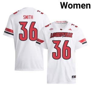 Womens College Football White Stitched #36 The Cards Jacob Smith Jersey 296713-249