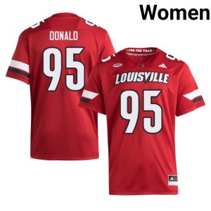 Womens Limited Red Card Nation College Football #95 Joshua Donald Jerseys 581981-464