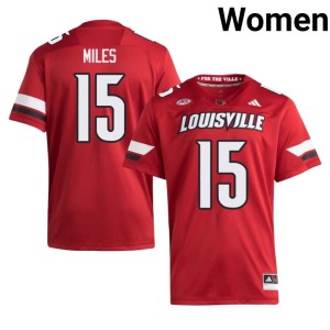 Womens Alumni Julius Miles #15 Red College Football Cardiac Cards Jerseys 822881-711