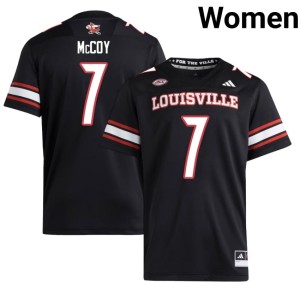 Women Cardinal Nation Black Limited Lawayne McCoy #7 College Football Jersey 272636-712