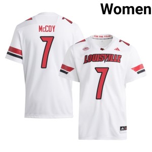 Womens Lawayne McCoy #7 Alumni White College Football Cardiac Cards Jersey 287091-966