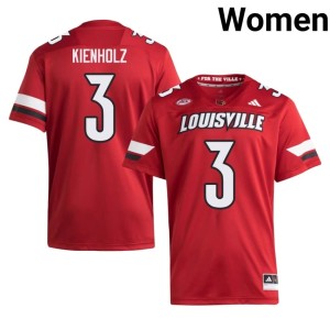 Womens Cards College Football Red #3 Game Lincoln Kienholz Jersey 511435-214