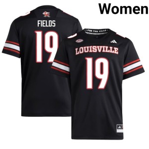 Women College Football Black #19 University Mason Fields Cardinal Nation Jerseys 289680-107