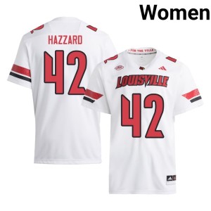 Womens University College Football #42 Rhys Dorsey White Louisville Jersey 940954-361