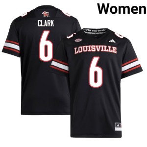 Womens College Football Card Nation #6 Stanquan Clark Embroidery Black Jerseys 812237-415