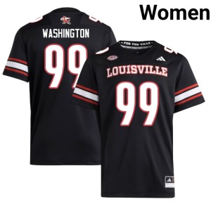 Women College Football Black UofL #99 Ted Washington High School Jerseys 208640-972