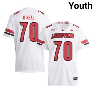Youth 2026-27 UofL #70 College Football Anwar O'neal White Jerseys 397663-161