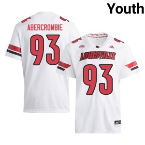 Youth College Football Player Cards White #93 Bailey Abercrombie Jersey 891762-232