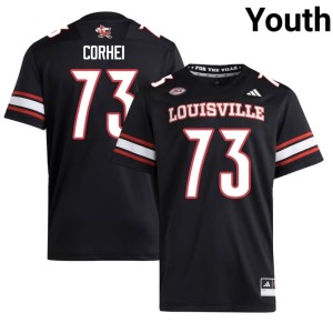 Youth #73 College Football Black Ben Corhei Alumni Louisville Jerseys 921522-842