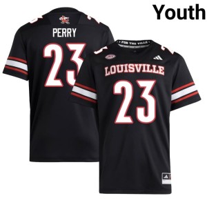 Youth University College Football Benjamin Perry The Cards #23 Black Jerseys 701744-994