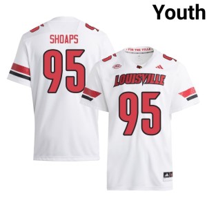 Youth Bode Shoaps College Football Louisville Alumni #95 White Jersey 439208-312