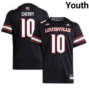 Youth College Football Player The Cards #10 Black Briggs Cherry Jerseys 710139-455