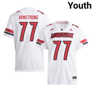 Youth #77 Card Nation College Football 2026 Bruce Armstrong White Jerseys 797288-830