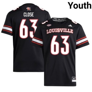 Youth #63 Black Bryten Close College Football Cardiac Cards 2026-27 Jersey 642846-611