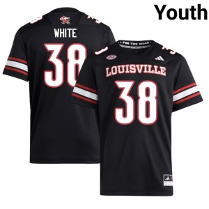 Youth #38 Cam White College Football Cardinals Black Alumni Jerseys 827376-763
