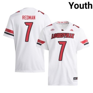 Youth White U of L Cardinals Limited #7 College Football Chris Redman Jerseys 397595-330