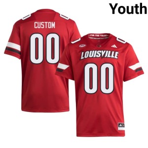 Youth College Football Custom #00 Red Cards NCAA Jerseys 610234-264