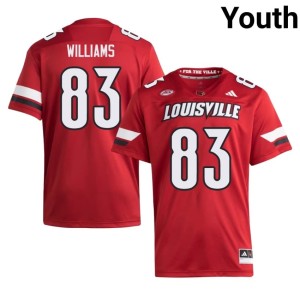Youth DJ Williams #83 The Cards College Football Stitched Red Jerseys 474364-879
