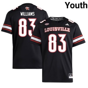 Youth Black High School Louisville DJ Williams College Football #83 Jerseys 866915-659