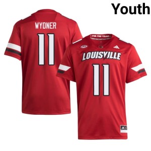 Youth Alumni #11 College Football Davin Wydner Louisville Red Jerseys 720112-930